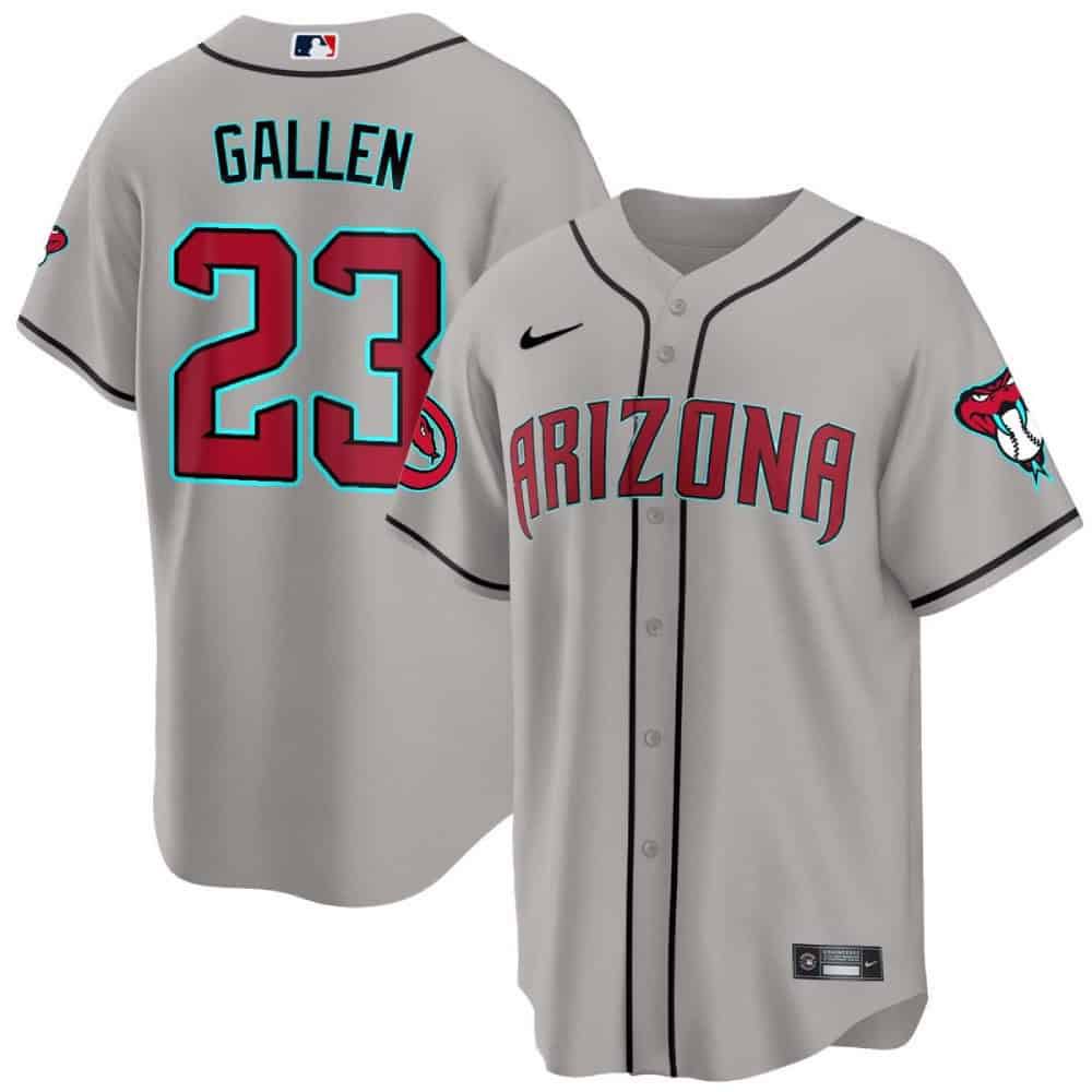 Men Arizona Diamondback #23 Gallen Grey 2024 Nike Cool Base MLB Jersey->arizona diamondback->MLB Jersey